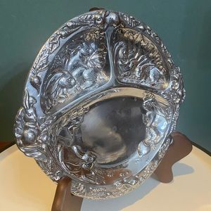 Vintage Arthur Court DIVIDED CHILD'S 3 SECTION PLATE RABBIT DESIGN 1997